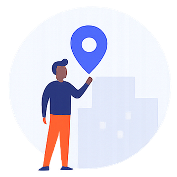 Ilustración de ajustes y validación de ubicaciones y creativos en campañas OOH