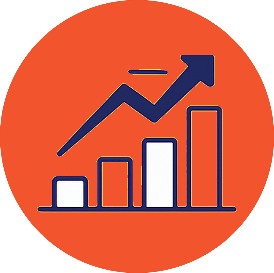 Gráfica ascendente que representa resultados medibles y optimización de campañas OOH en México